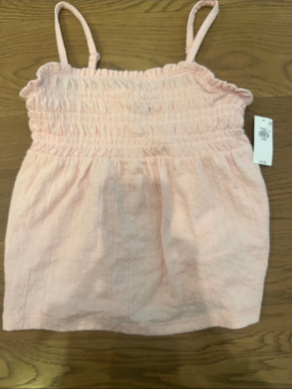 Old Navy Pale Pink Smocked Camisole